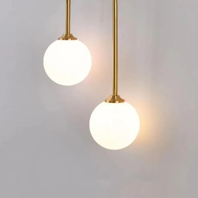 Messing-Wandleuchte mit Doppelglobus-Design | livraina