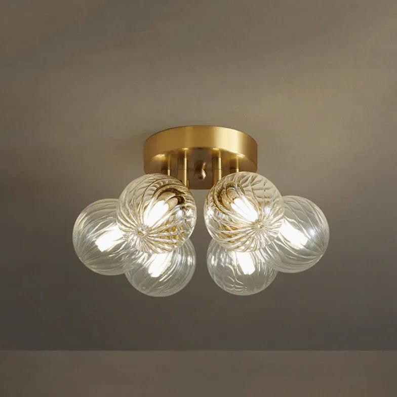 Takglasarmatur med mässingskuldesign | livraina