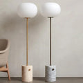 Glas-Stehlampe mit modernem Marmorsockel | livraina