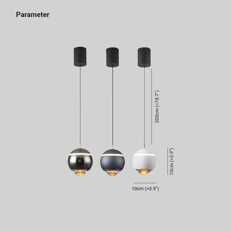 Lampada a sospensione minimalista orientabile per camera da letto | livraina