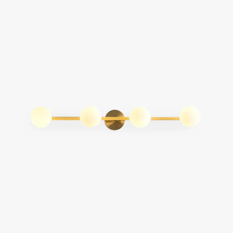 Moderne goldene Wandleuchten für den Badspiegel | livraina