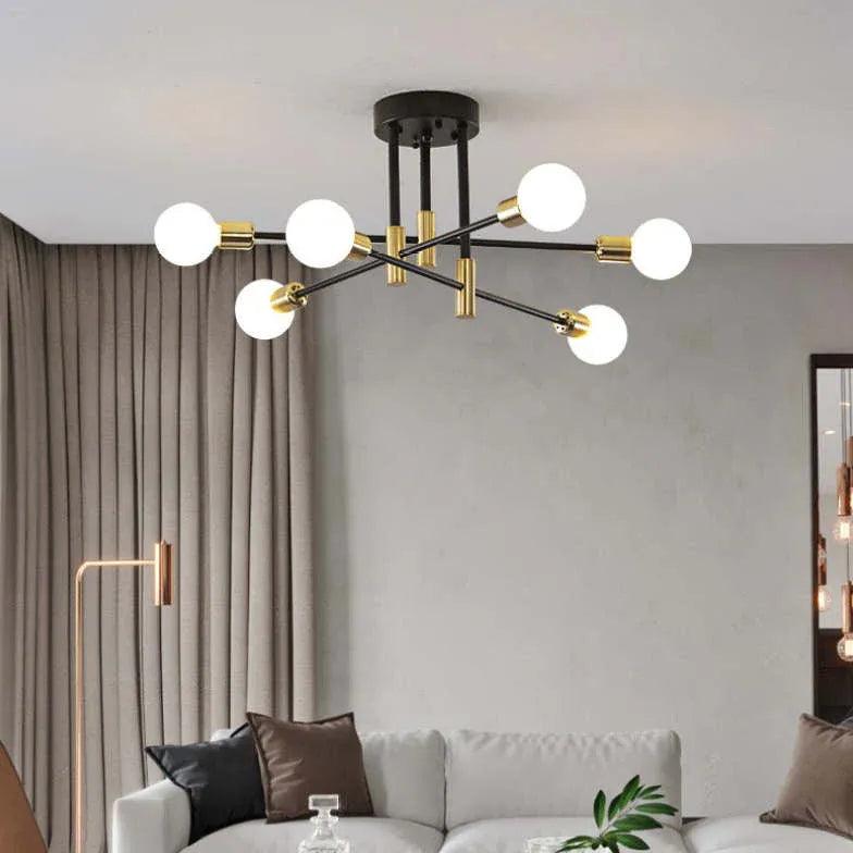 Deckenleuchte aus Eisen mit LED-Zweigdekor für das Esszimmer | livraina