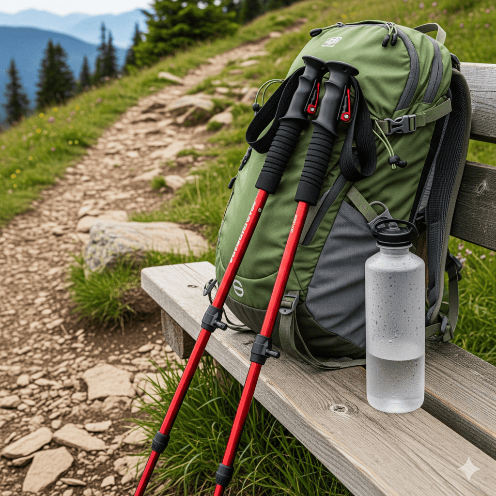 Bastoncini da trekking Apex Trek - bastoncini da escursionismo regolabili per stabilità e comfort