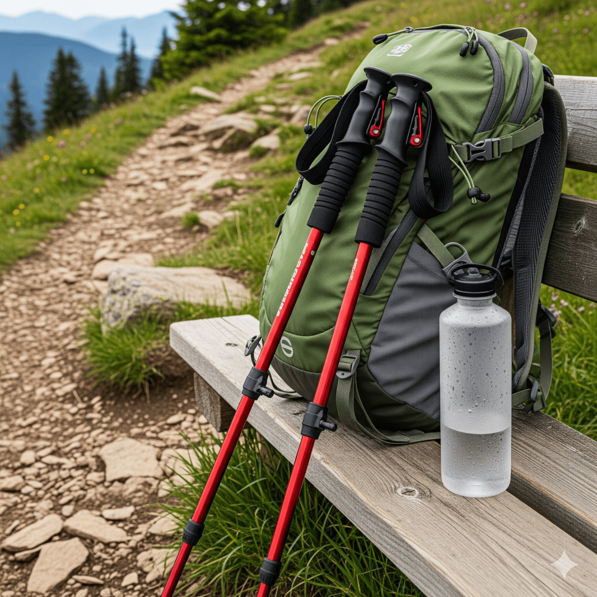 Bastoncini da trekking Apex Trek - bastoncini da escursionismo regolabili per stabilità e comfort