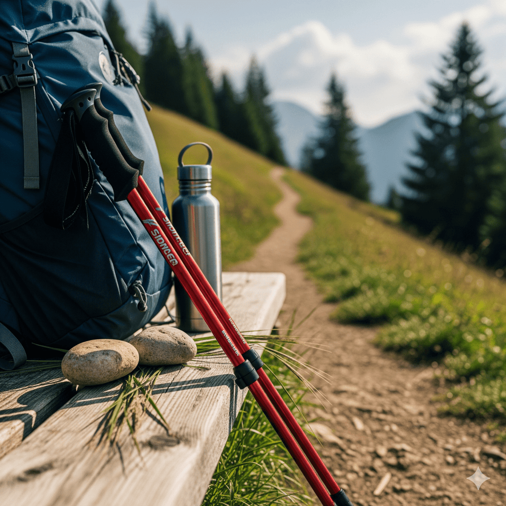 Bastoncini da trekking Apex Trek - bastoncini da escursionismo regolabili per stabilità e comfort