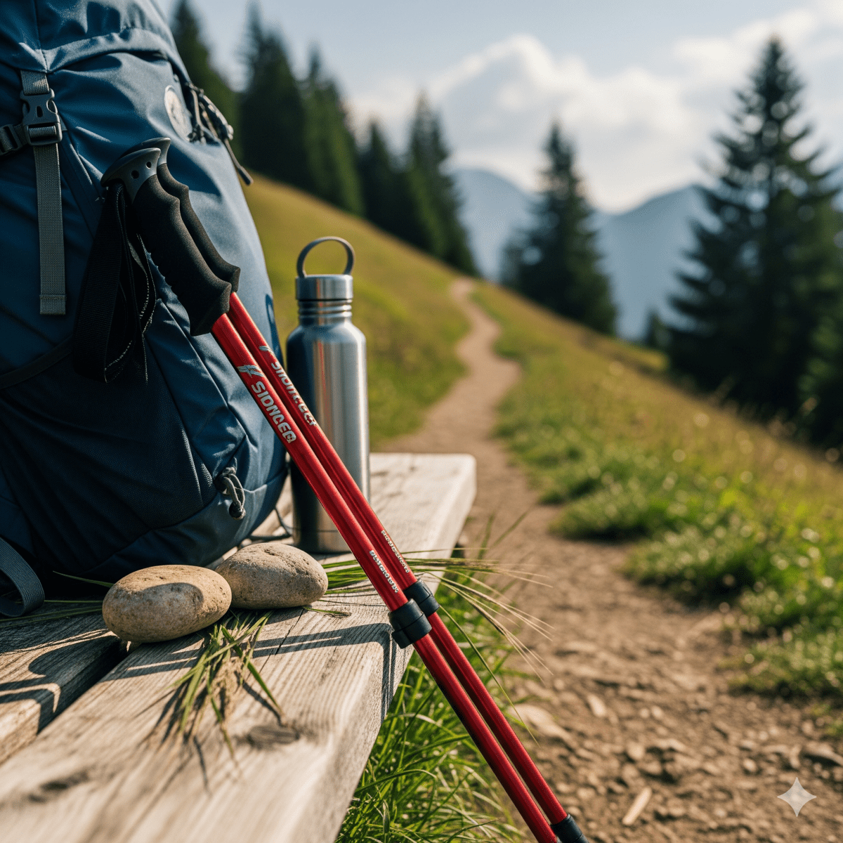 Bastoncini da trekking Apex Trek - bastoncini da escursionismo regolabili per stabilità e comfort