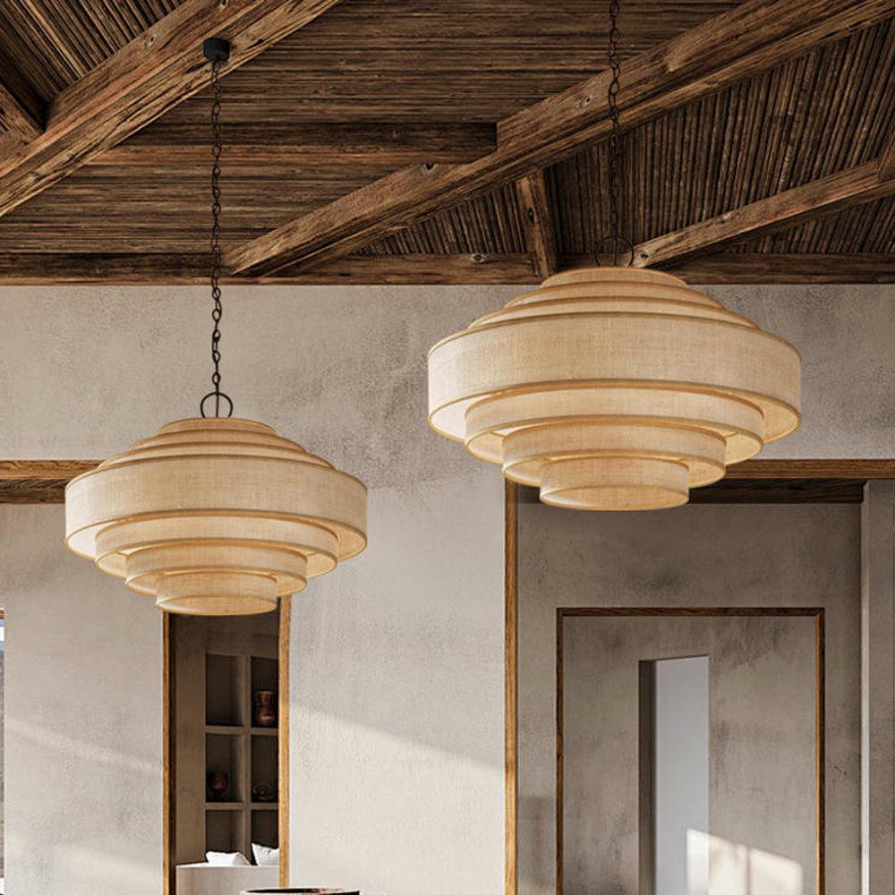 Hanglamp van stof voor de eetkamer | livraina