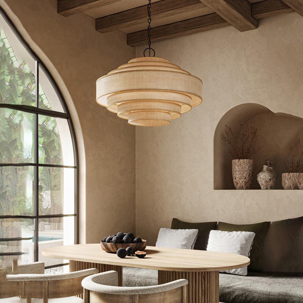 Hanglamp van stof voor de eetkamer | livraina