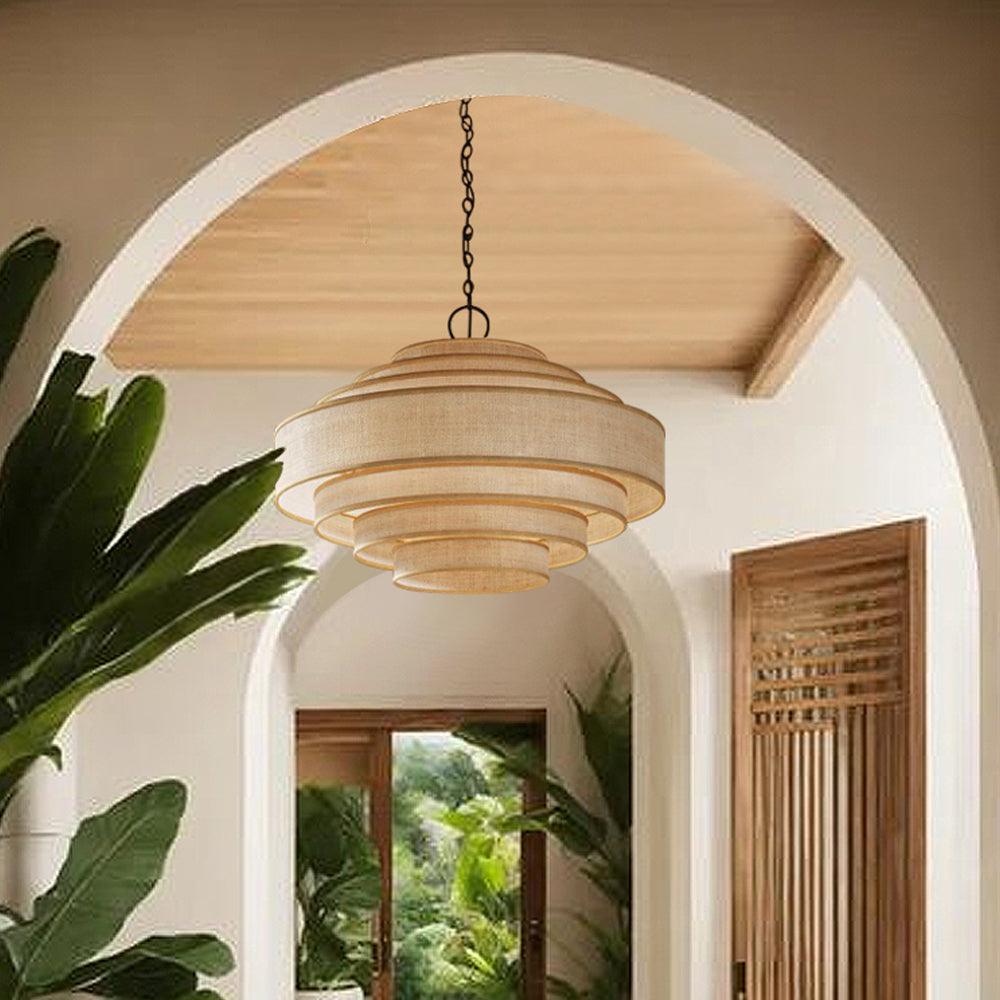 Hanglamp van stof voor de eetkamer | livraina