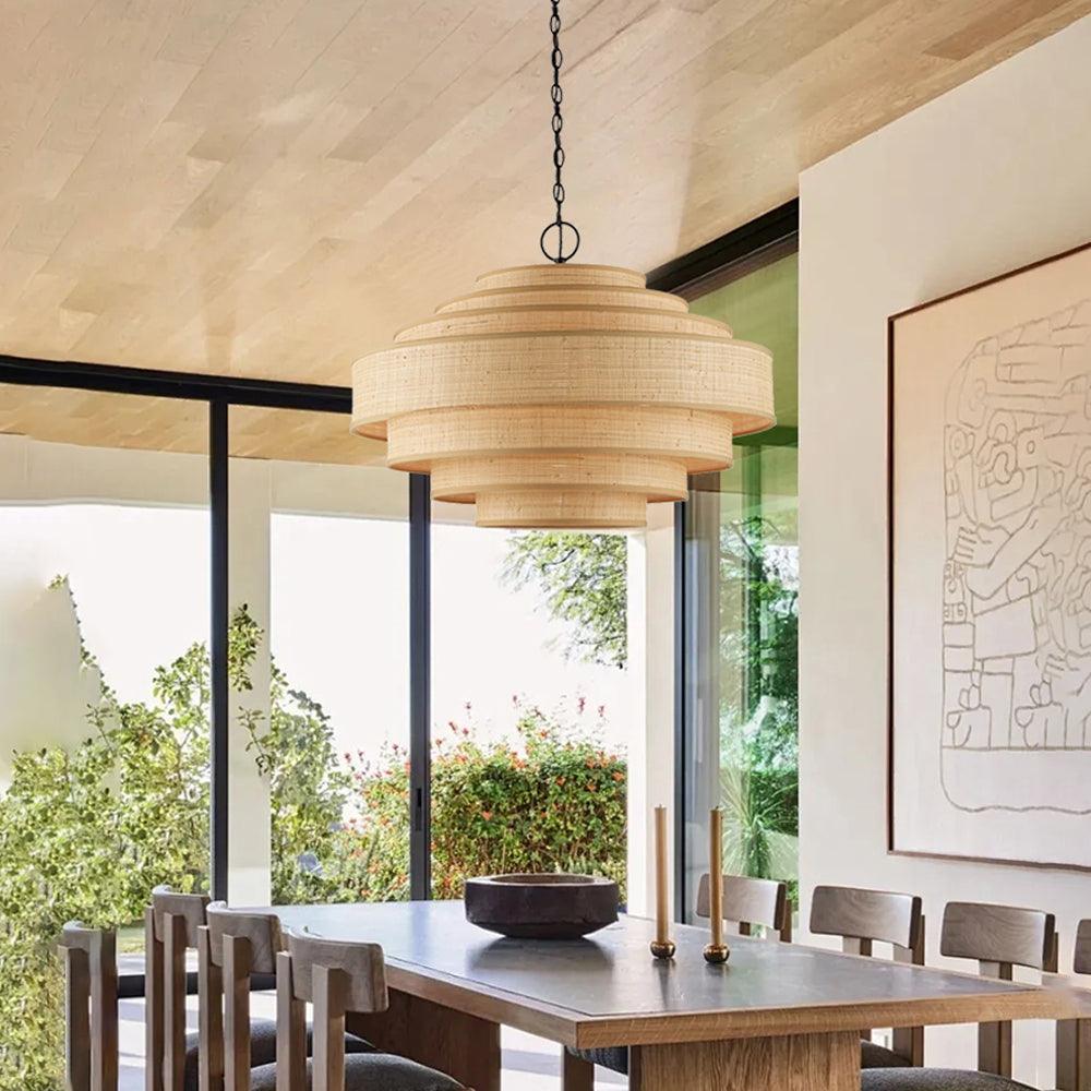 Hanglamp van stof voor de eetkamer | livraina