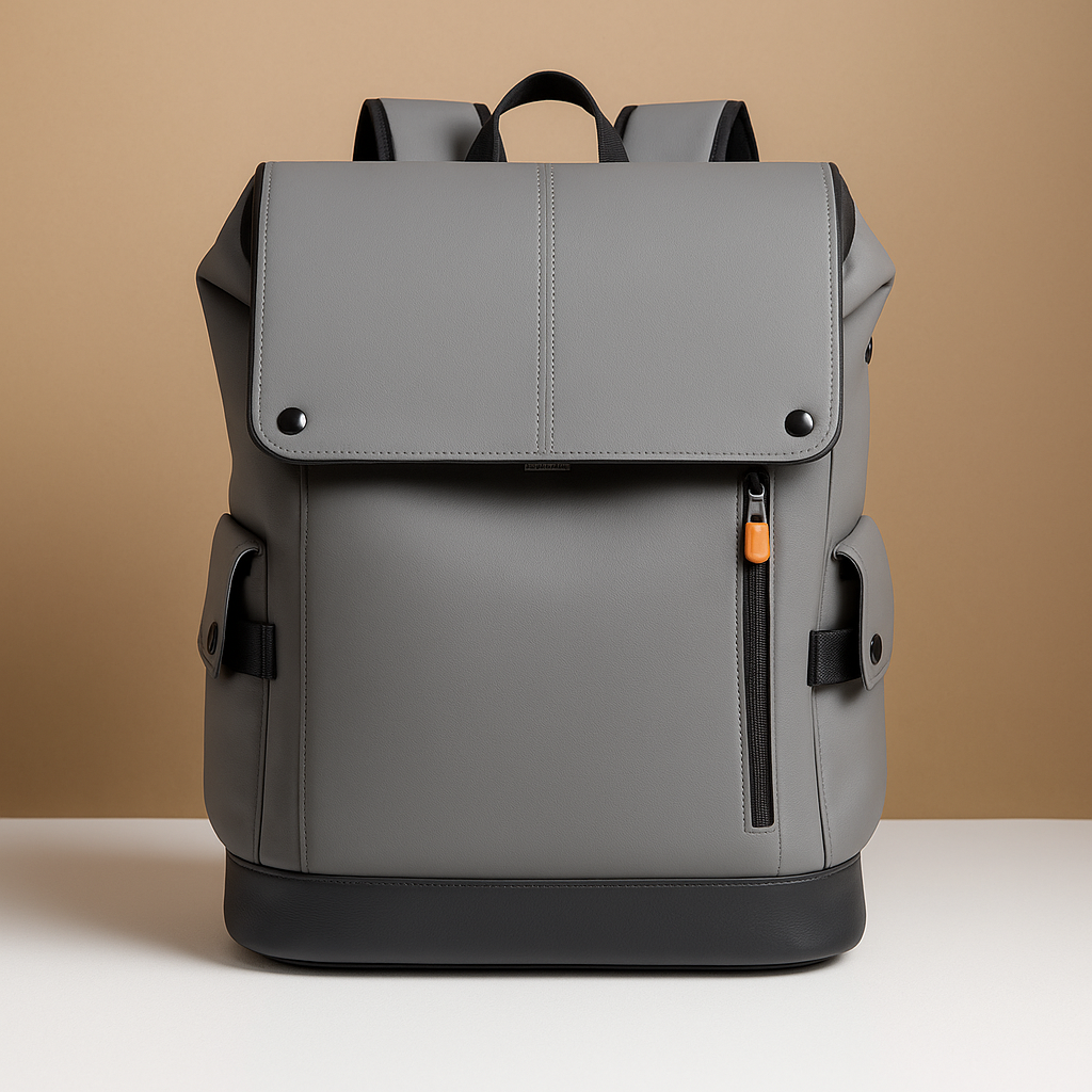 Mochila impermeable de cuero para portátil NovaTrail, para hombre