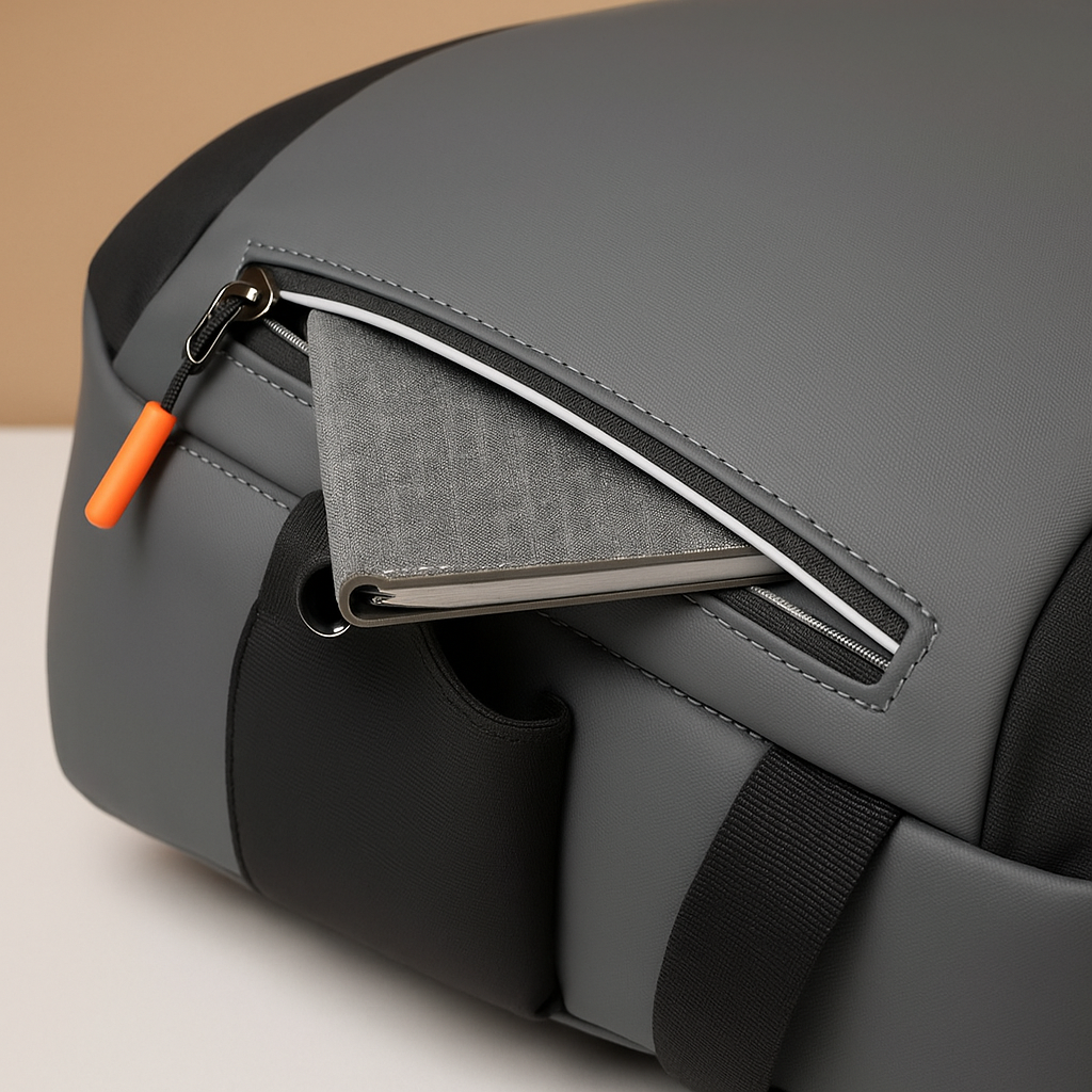 Mochila impermeable de cuero para portátil NovaTrail, para hombre