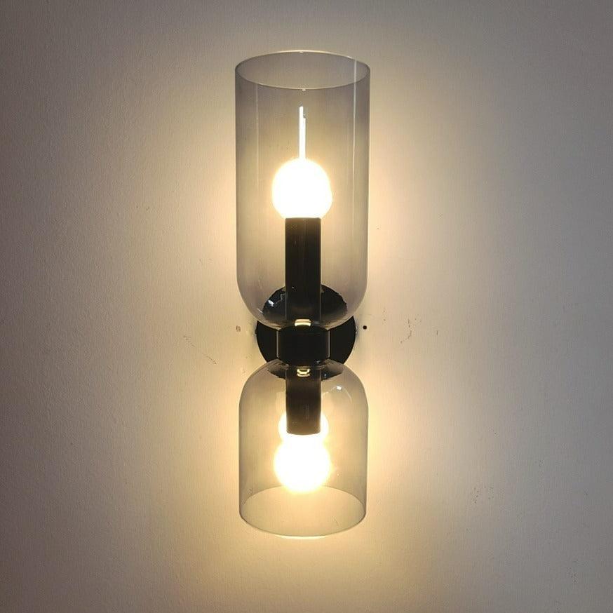 Iluminat de perete din alamă și sticlă, cu iluminare în sus și în jos | livraina