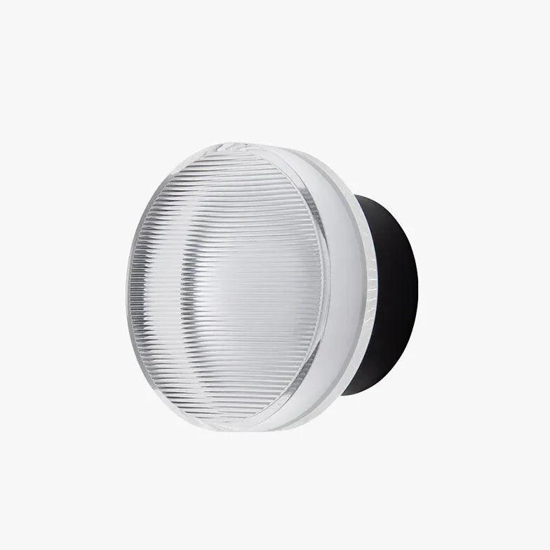 Moderne ronde LED-wandverlichting met watergolfpatroon | livraina