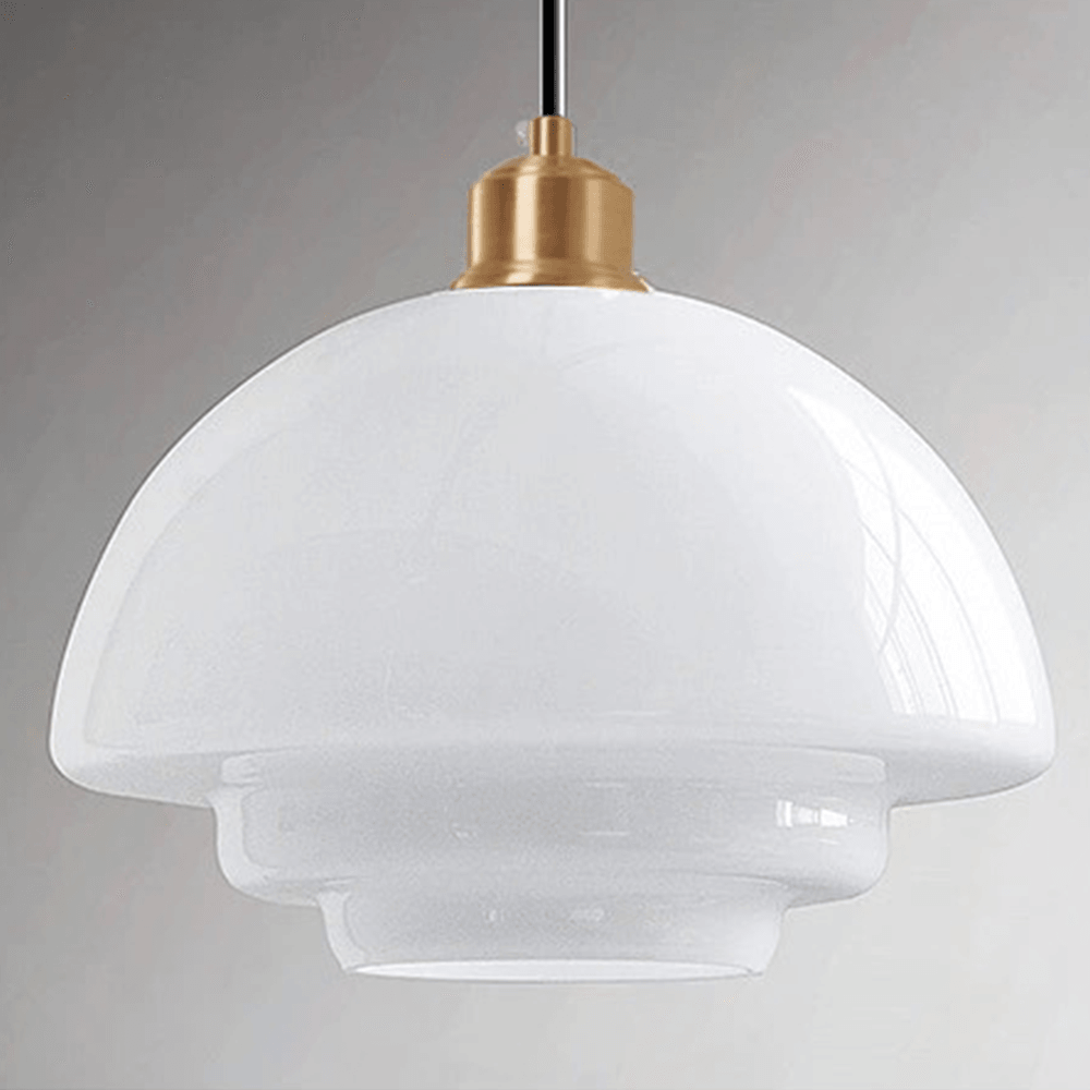 Künstlerische Glas-Pendelleuchte in UFO-Form für das Esszimmer | livraina