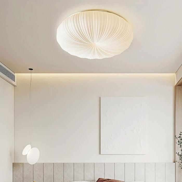 Cream LED Circle Ceiling Light for Bedroom | livraina
