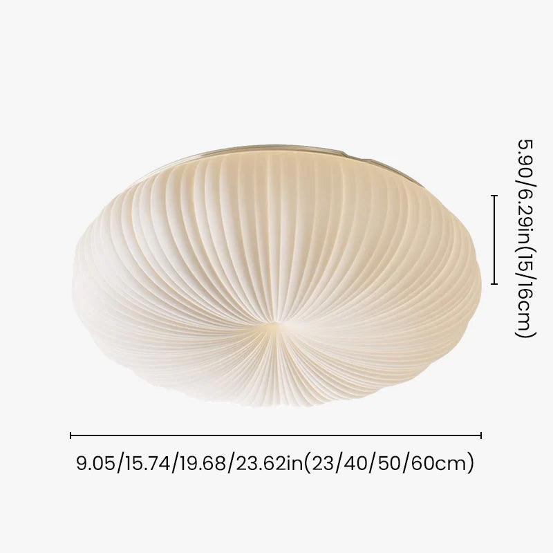 Cream LED Circle Ceiling Light for Bedroom | livraina