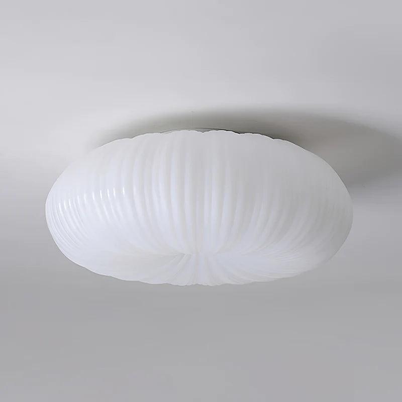 Cream LED Circle Ceiling Light for Bedroom | livraina