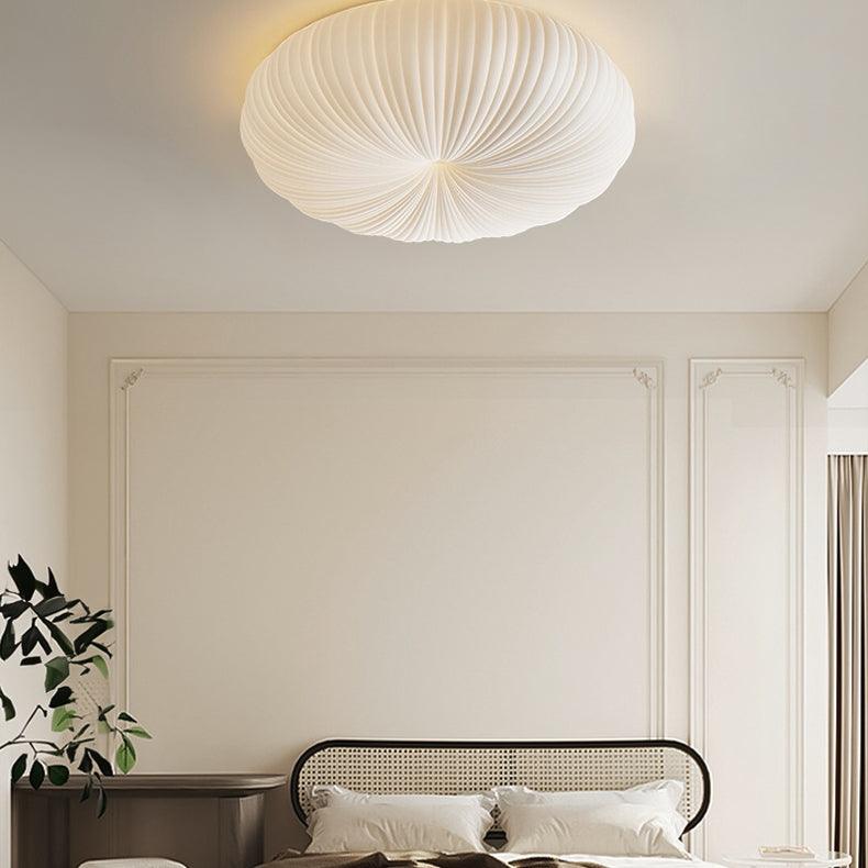 Cream LED Circle Ceiling Light for Bedroom | livraina