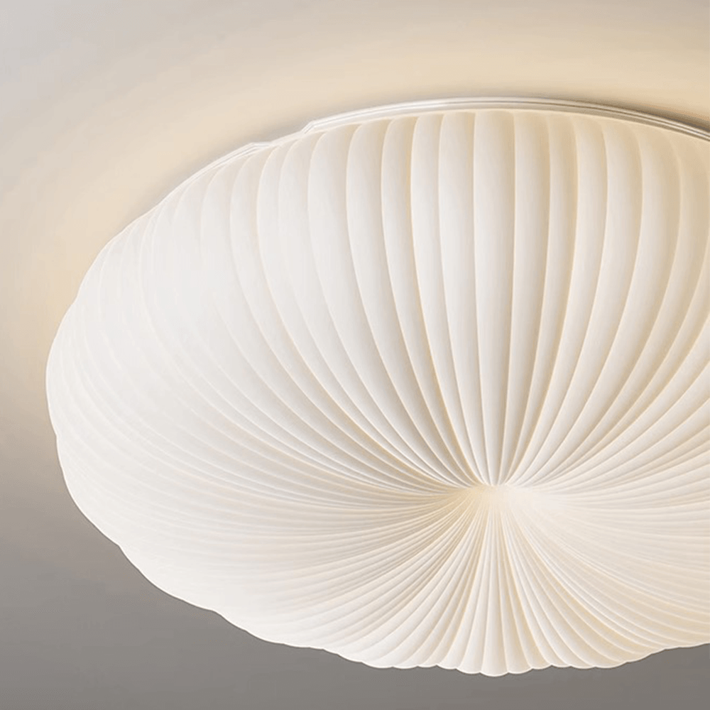 Cream LED Circle Ceiling Light for Bedroom | livraina