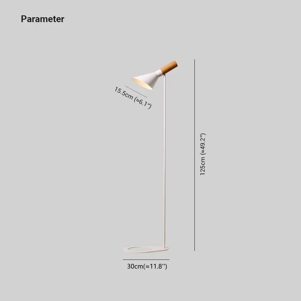 Zwarte industriële vloerlamp, verstelbaar en minimalistisch | livraina