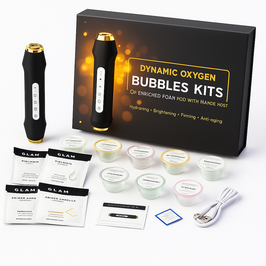 Kit de Terapia de Bolhas de Oxigénio Dinâmico — Renovação da Pele com Gel de CO2