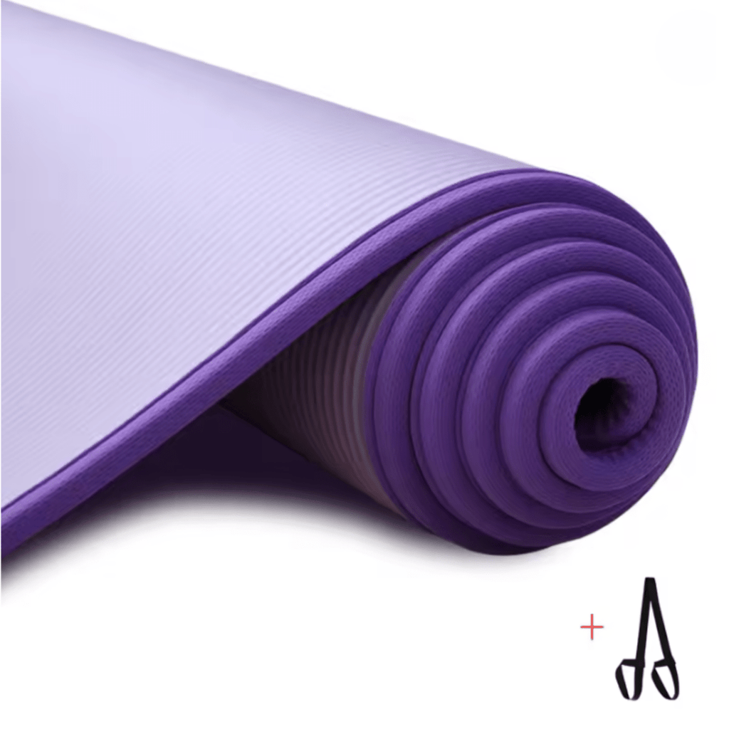 CalmFlex extra tjock halkfri yogamatta — dämpat grepp
